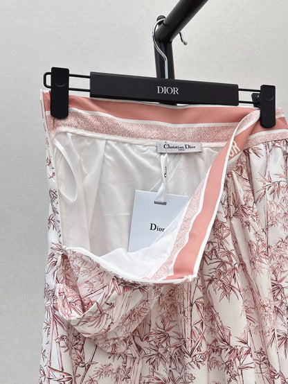 D*r 25ss mid-length printed skirt