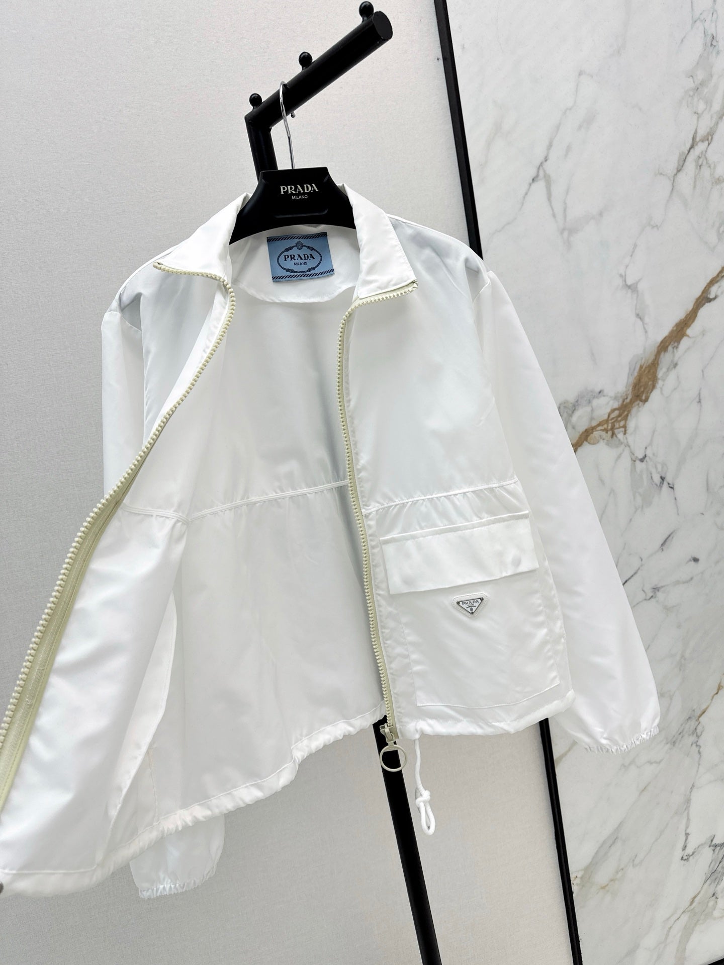 Pra* 25ss lightweight zipper re-nylon jacket