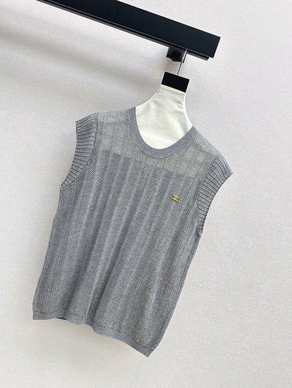 Cel* 25ss lace back sleeveless sweater