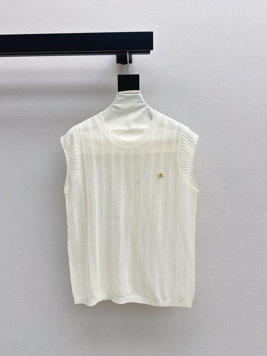Cel* 25ss lace back sleeveless sweater