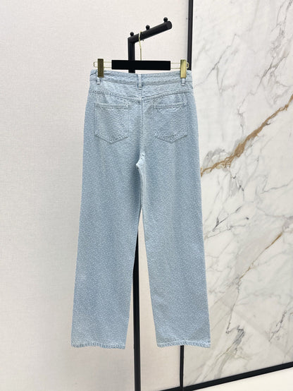 C*nel 25ss Weaved straight jeans