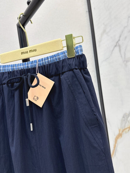 M*u 25ss drawstring waist midi skirt