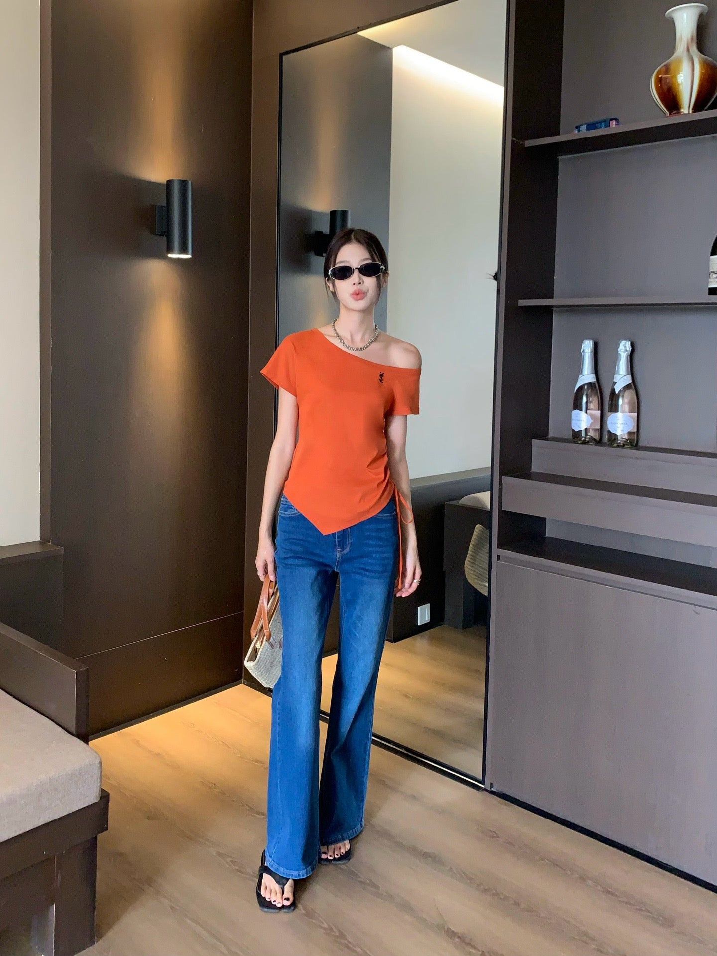 YS* 25ss Off-shoulder top