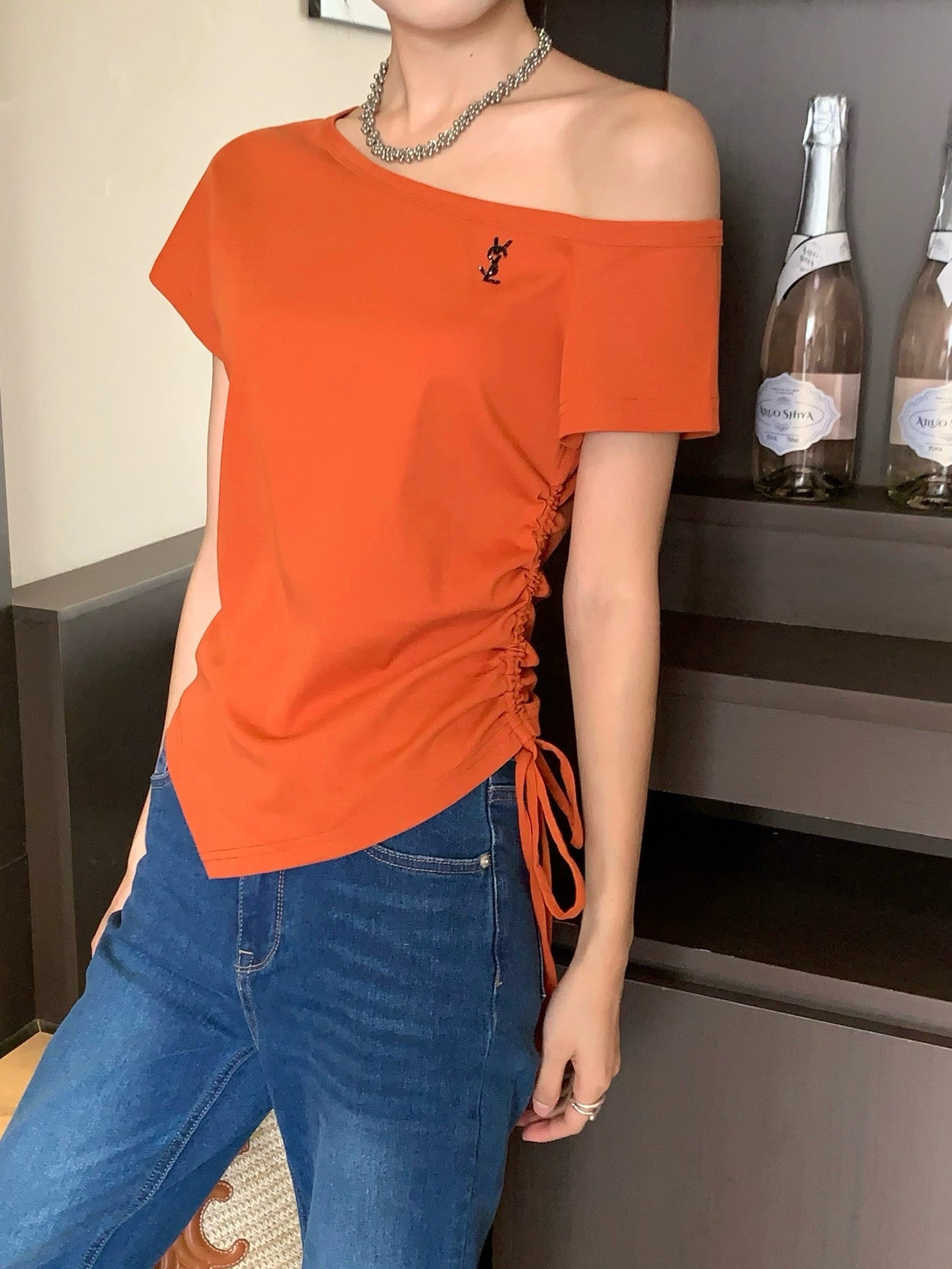 YS* 25ss Off-shoulder top