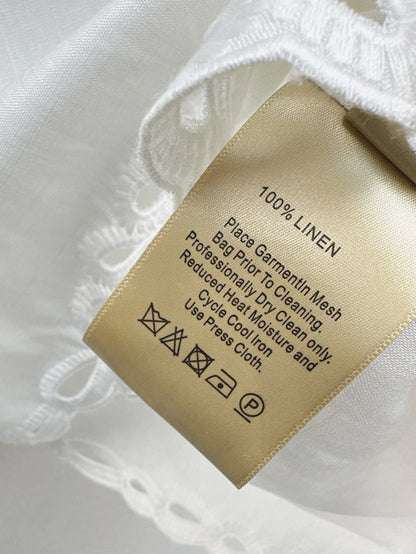 Lor*P 25ss embroidered linen suit