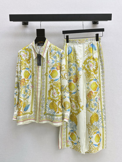 Versa* 25ss Barocco Silk Pants