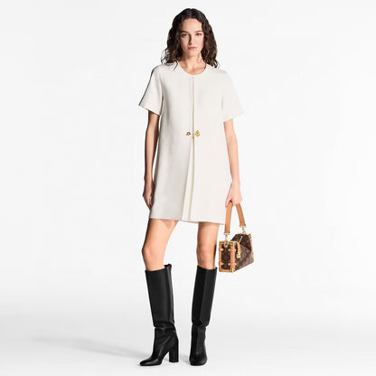 Loui* 25ss anchor button A-line dress
