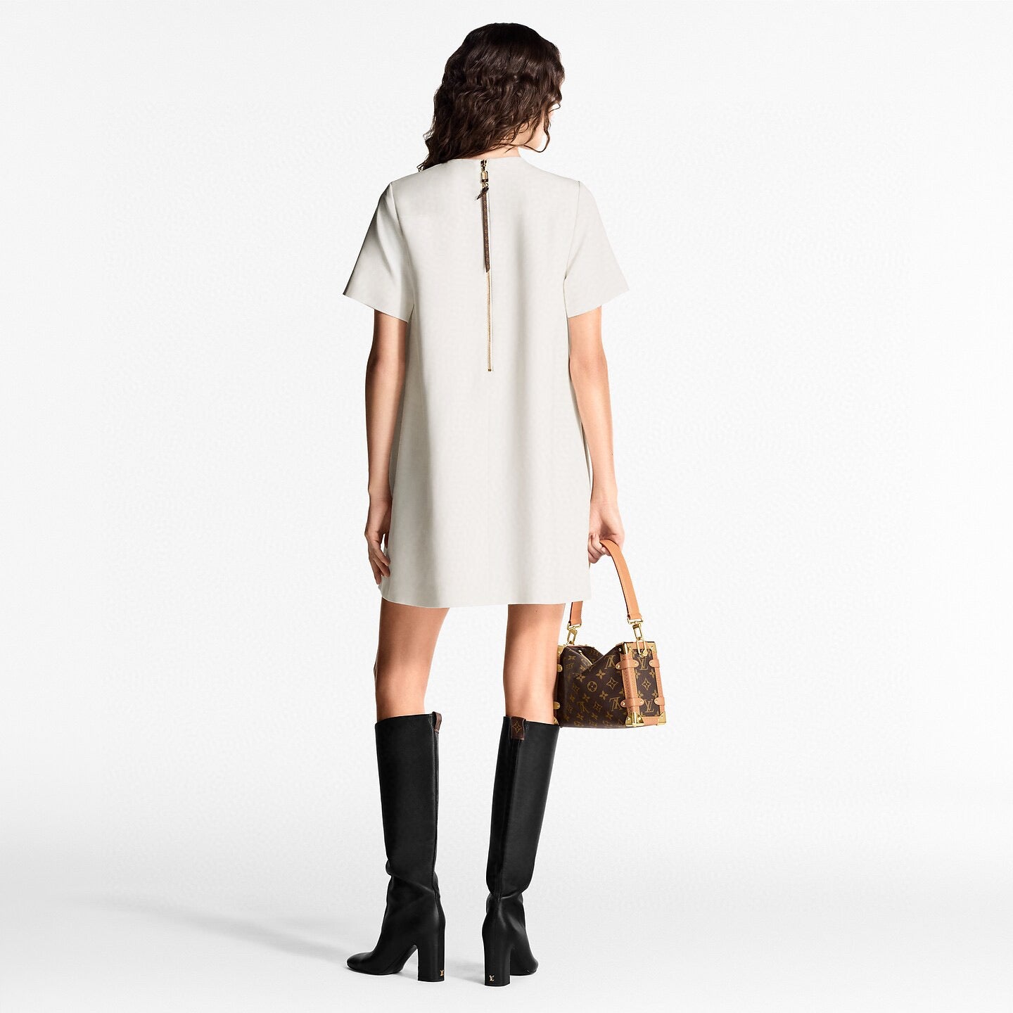 Loui* 25ss anchor button A-line dress