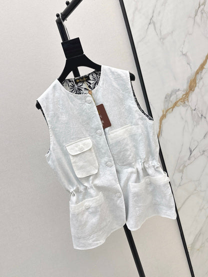 Lor*P 25ss linen vest jacket