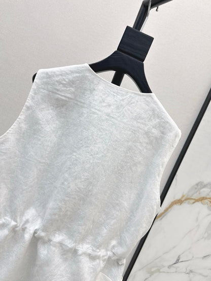 Lor*P 25ss linen vest jacket