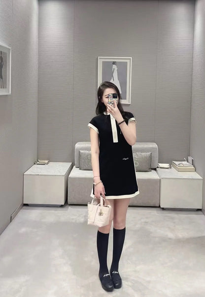 D*r 25ss color-blocked minidress