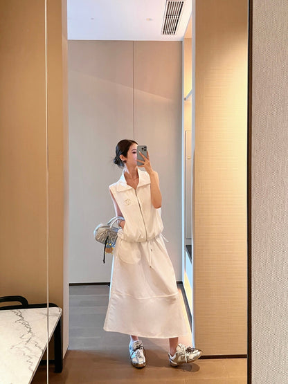 C*nel 25ss vest jacket and skirt set