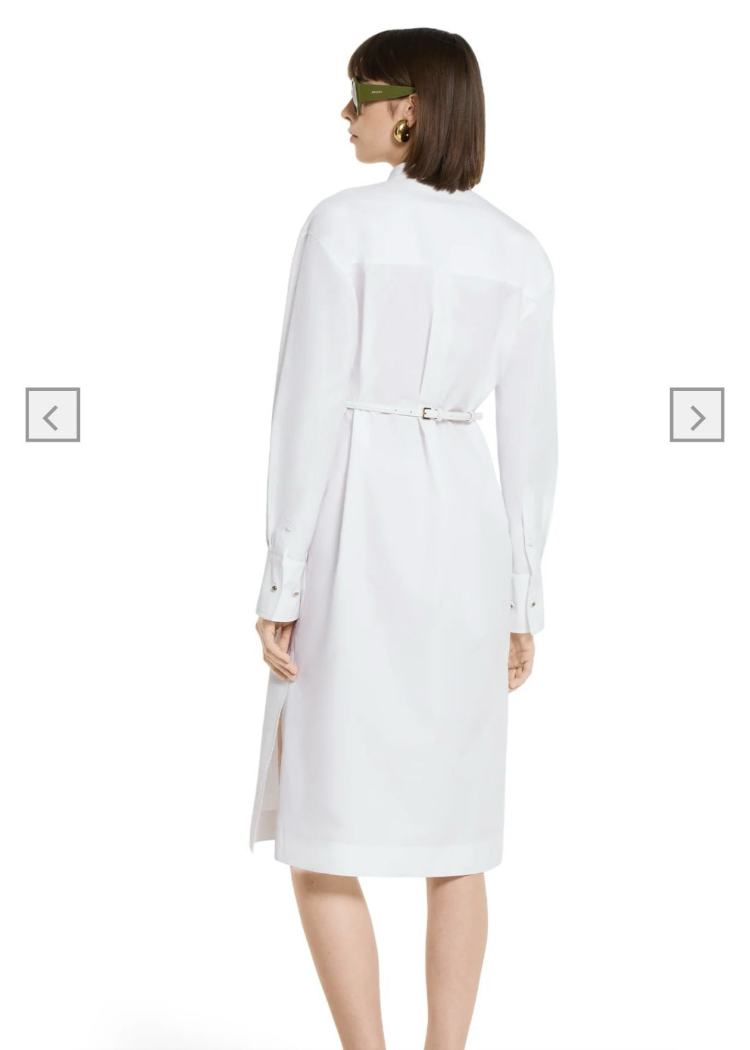Gu* embroidered shirt dress