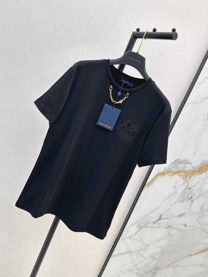 Loui* 25ss embroidered cotton t-shirt