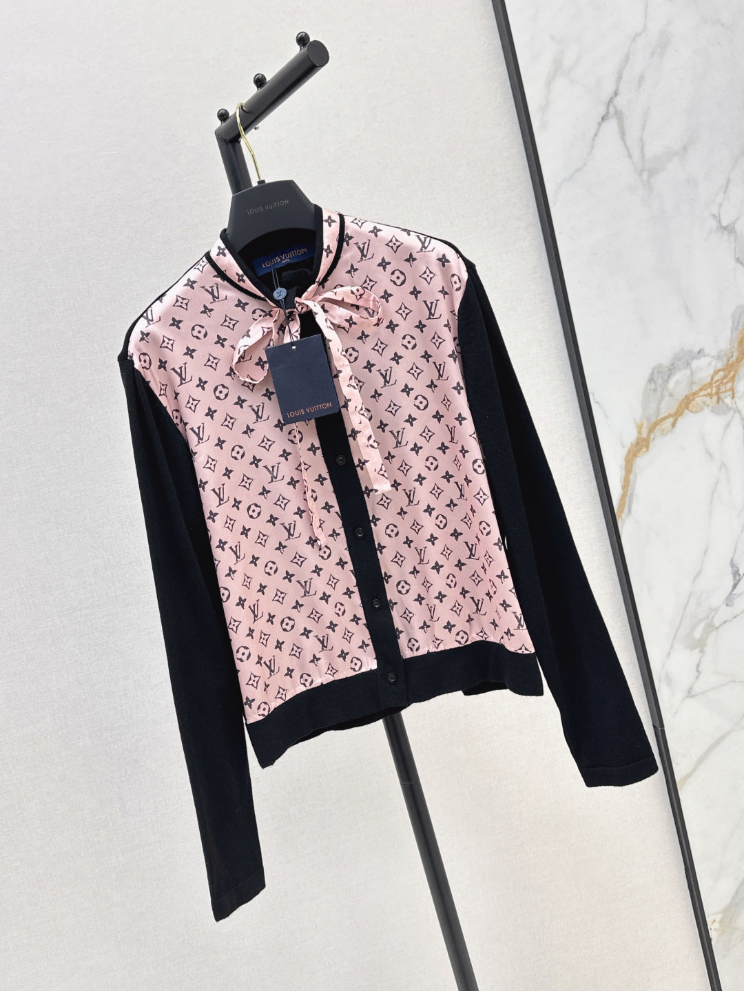Loui* monogram front cardigan