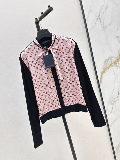 Loui* monogram front cardigan