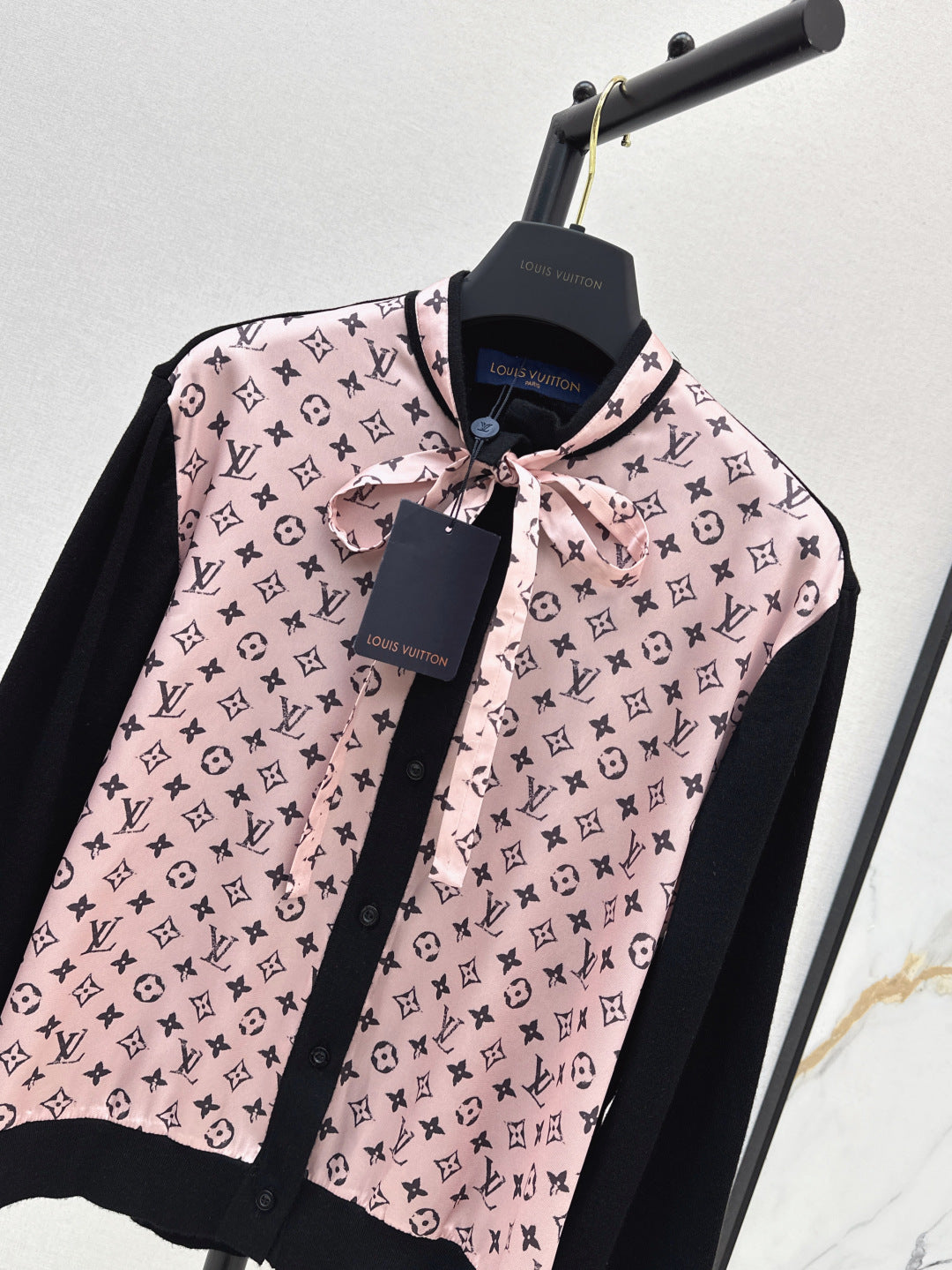 Loui* monogram front cardigan