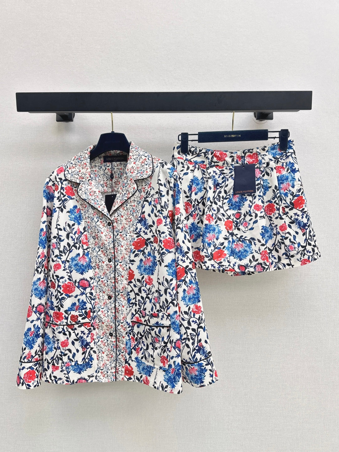 Loui* floral vine pajama shirt