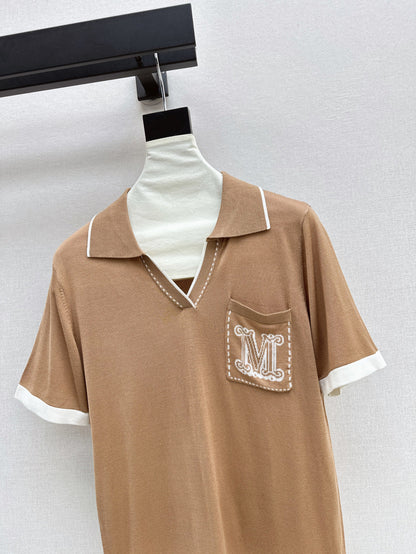 MaxM* knitted polo shirt