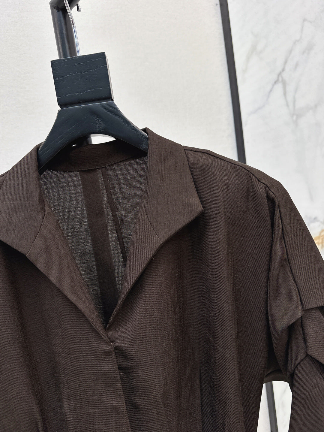 Lor*P 25ss linen-blend belted long dress