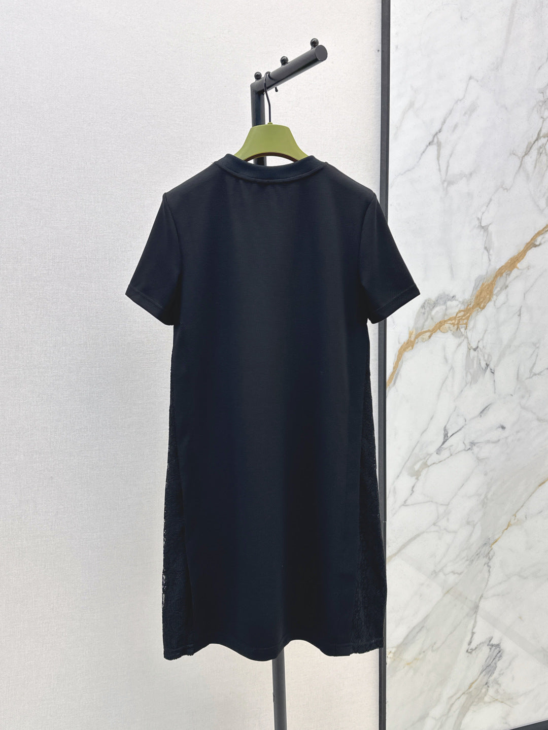 D*r 25ss embroidered cotton dress with lace side