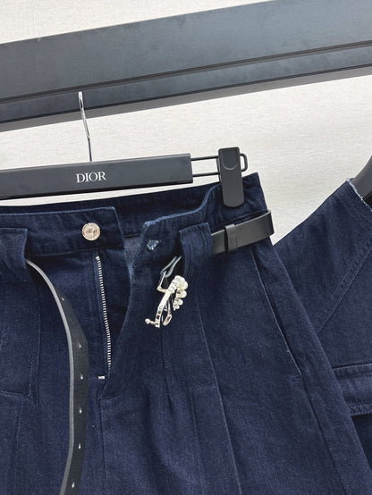 D*r 25ss denim vest and skirt set