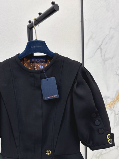 Loui* puff-sleeve ruffled jacket