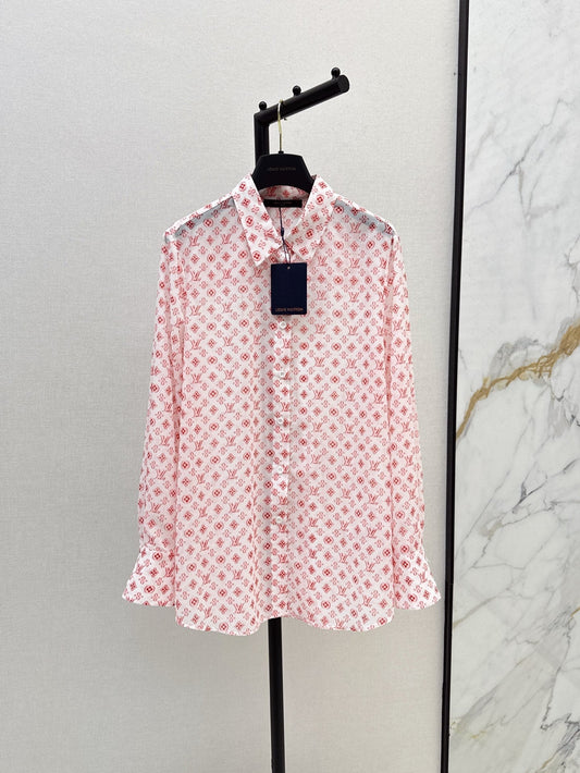 Loui* 25ss monogram printed shirt