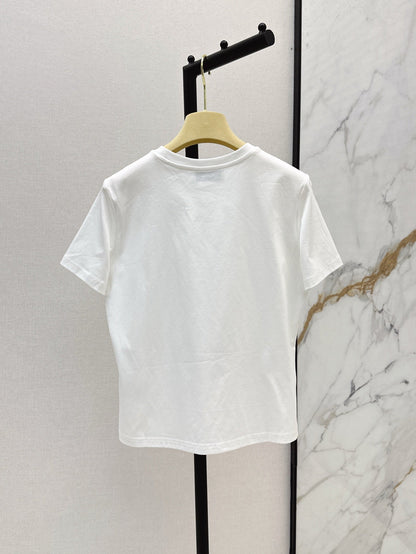 M*u 25ss beaded cotton t-shirt