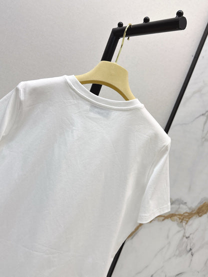 M*u 25ss beaded cotton t-shirt