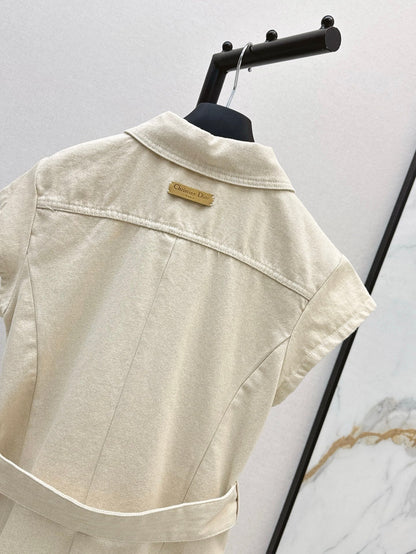 D*r 25ss Oblique interior denim dress