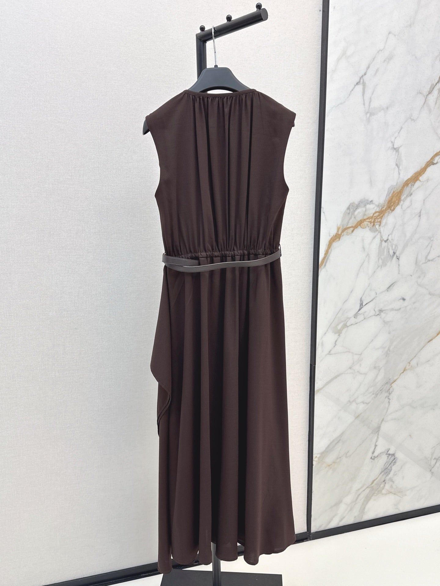 MaxM* 25ss long belted dress