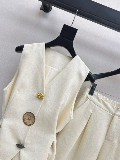 Lor*P 25ss linen vest and pants set