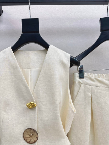 Lor*P 25ss linen vest and pants set