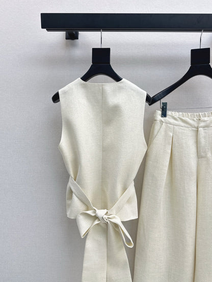 Lor*P 25ss linen vest and pants set
