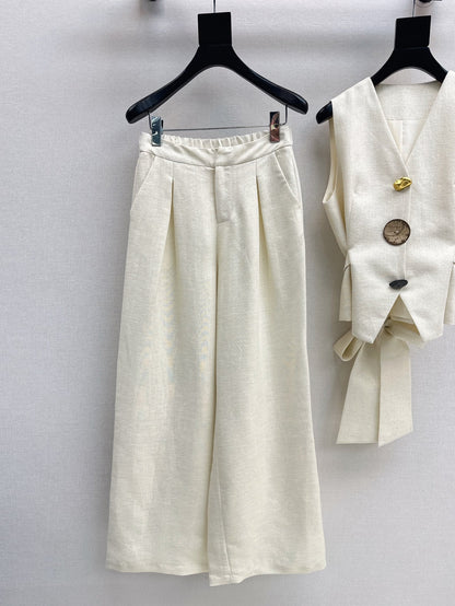 Lor*P 25ss linen vest and pants set