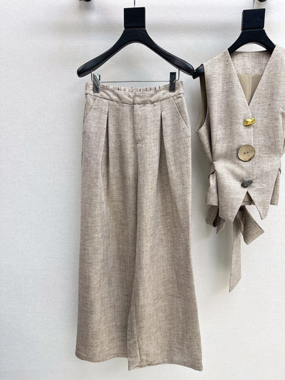 Lor*P 25ss linen vest and pants set