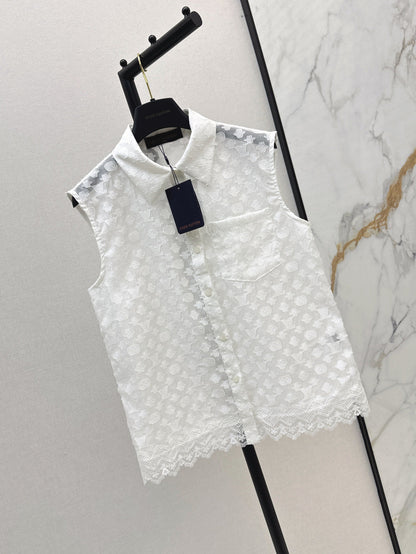 Loui* 25ss jacquard sleeveless shirt