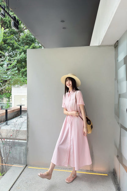 M*u 25ss drawstring shirt dress
