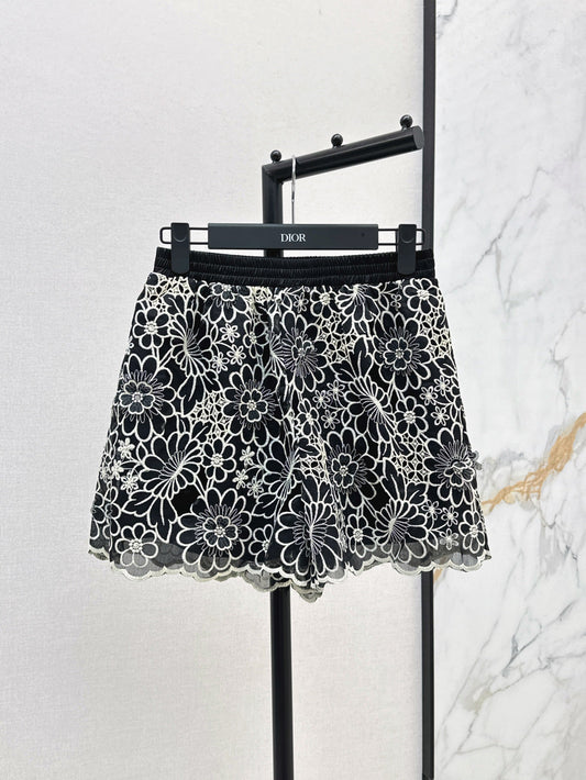 D*r 25ss embroidered shorts