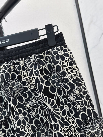 D*r 25ss embroidered shorts