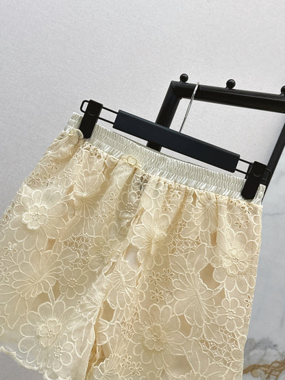 D*r 25ss embroidered shorts