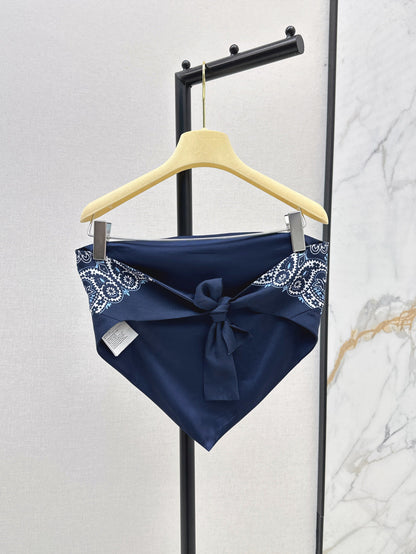 M*u 25ss printed bandana top and skirt set