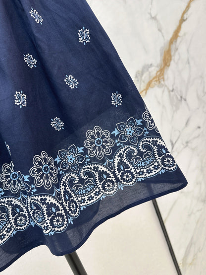 M*u 25ss printed bandana top and skirt set
