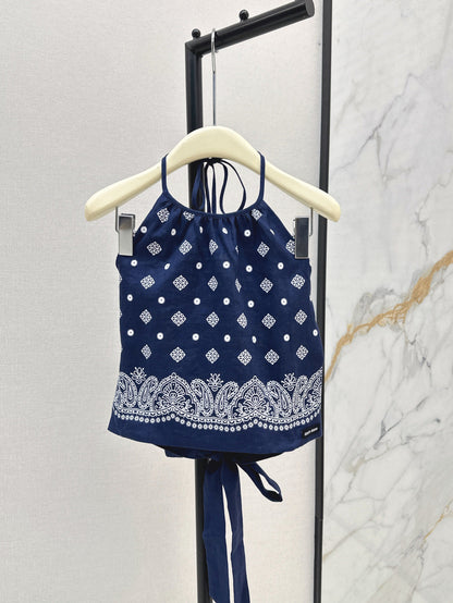 M*u 25ss printed halter top