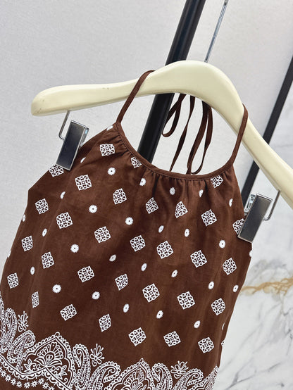 M*u 25ss printed halter top