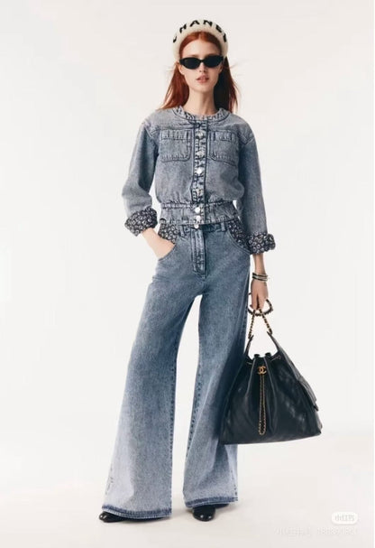 C*nel 25ss cropped denim jacket