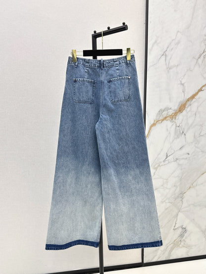 C*nel 25ss floral printed pocket flared jeans