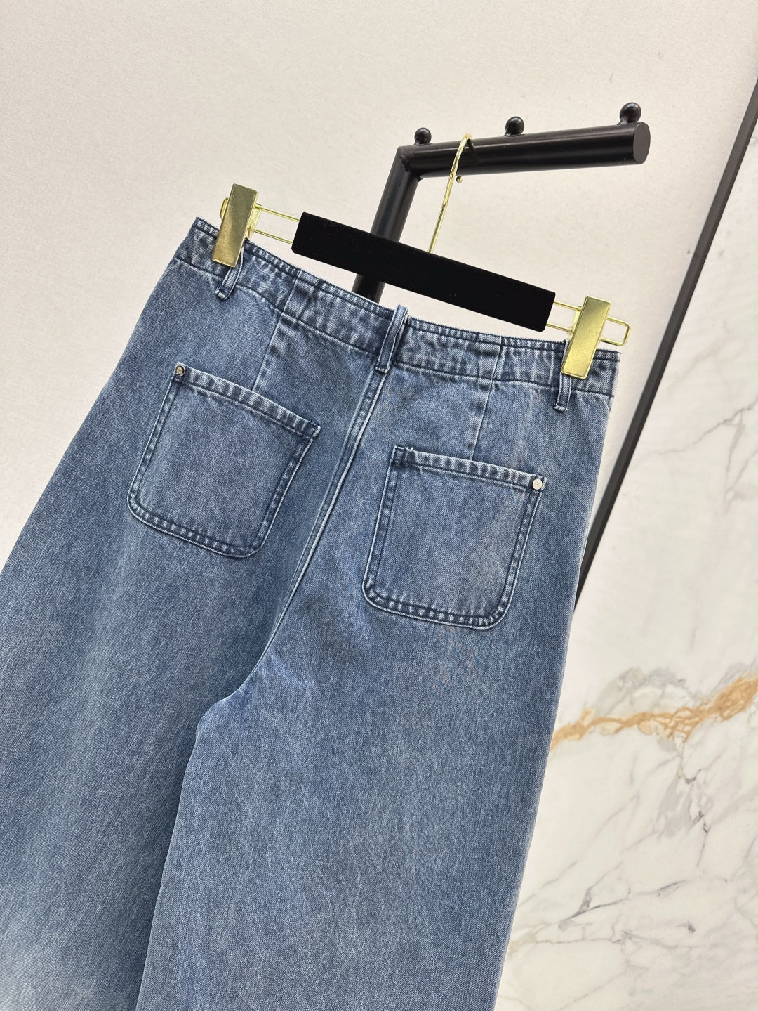 C*nel 25ss floral printed pocket flared jeans