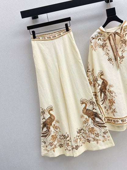 Zim* 25ss linen tunic mini dress and pants set